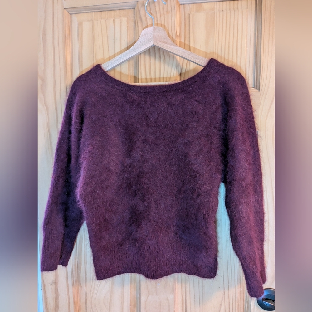 Caché Women's Purple Angora Sweater